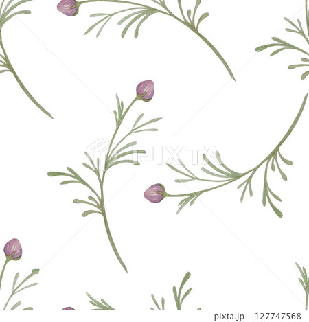 flower leaf pattern watercolor 127747568