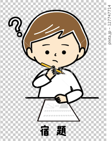 Girl printing out her homework Girl printing out her homework 127747714