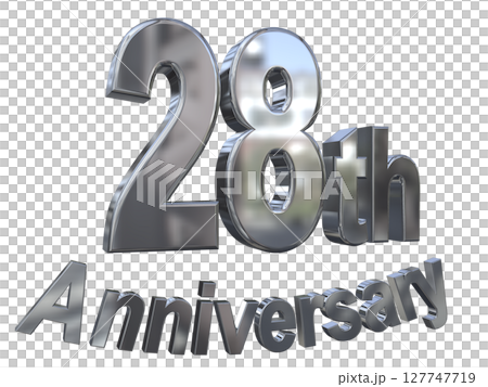 3DCG text "28th Anniversary/28th Anniversary Mark Sparkle" 3DCG text "28th Anniversary/28th Anniversary Mark Sparkle" 127747719