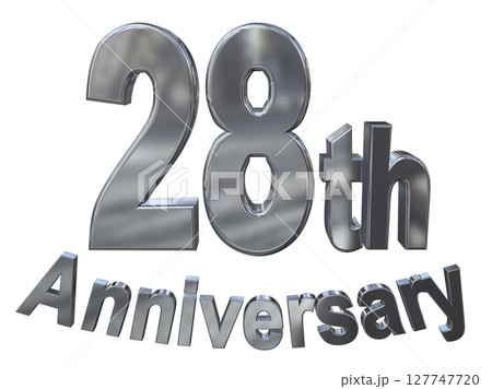 3DCG文字「28th Anniversary/28周年マークキラキラ」 3DCG文字「28th Anniversary/28周年マークキラキラ」 127747720