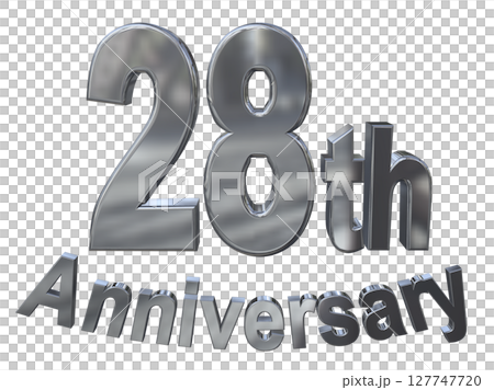 3DCG文字「28th Anniversary/28周年マークキラキラ」 3DCG文字「28th Anniversary/28周年マークキラキラ」 127747720