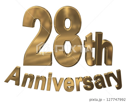 3DCG文字「28th Anniversary/28周年マークキラキラ」 3DCG文字「28th Anniversary/28周年マークキラキラ」 127747992
