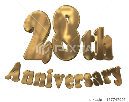 3DCG文字「28th Anniversary/28周年マークキラキラ」 3DCG文字「28th Anniversary/28周年マークキラキラ」 127747995