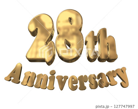 3DCG文字「28th Anniversary/28周年マークキラキラ」 3DCG文字「28th Anniversary/28周年マークキラキラ」 127747997