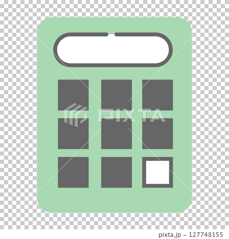 Simple green calculator icon Simple green calculator icon 127748155