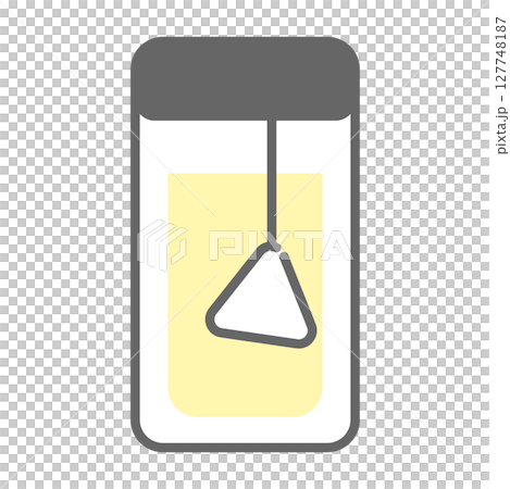 ティーバッグ入りのマイボトル風アイコン ティーバッグ入りのマイボトル風アイコン 127748187