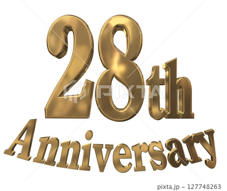3DCG文字「28th Anniversary/28周年マークキラキラ」 3DCG文字「28th Anniversary/28周年マークキラキラ」 127748263