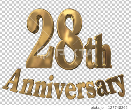 3DCG文字「28th Anniversary/28周年マークキラキラ」 3DCG文字「28th Anniversary/28周年マークキラキラ」 127748263