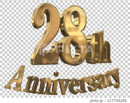 3DCG文字「28th Anniversary/28周年マークキラキラ」 3DCG文字「28th Anniversary/28周年マークキラキラ」 127748266