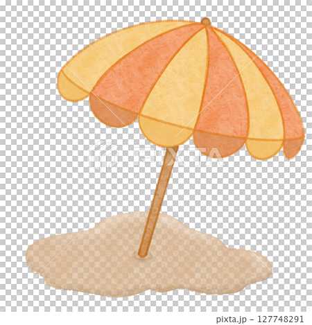 Summer parasol watercolor Summer parasol watercolor 127748291