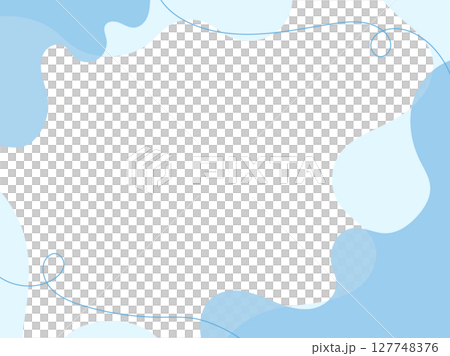 藍色海洋向量素材框架 藍色海洋向量素材框架 127748376