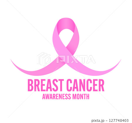 Pink ribbon design with curve Pink ribbon design with curve 127748403