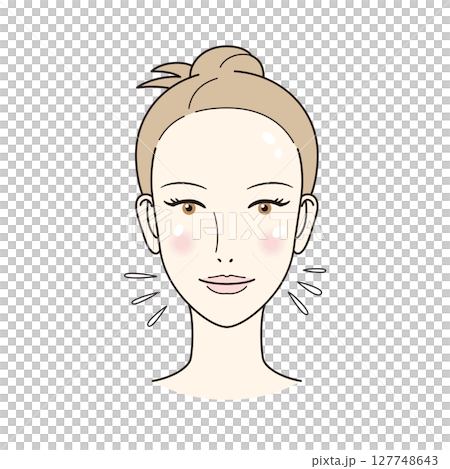 女人做皮膚護理，變得容光煥發 127748643