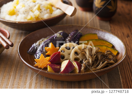 秋野菜の揚げ浸し 127748718