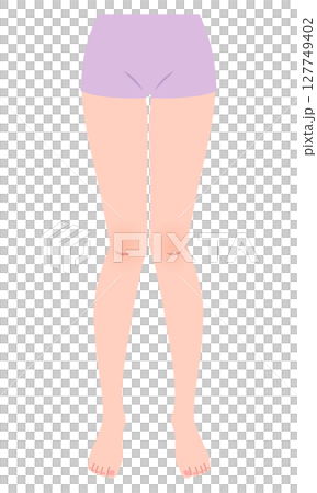 X脚　脚の歪み　矯正　骨盤のゆがみ 127749402