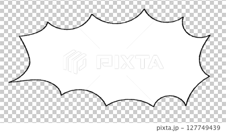 手寫簡單尖尖的氣泡 127749439