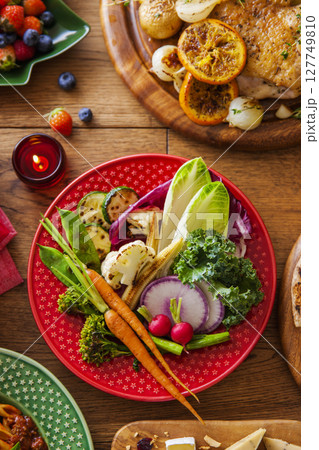 グリルサラダ / クリスマスイメージ 127749810