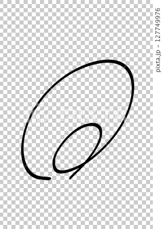 Handwritten double circle mark with marker Handwritten double circle mark with marker 127749976