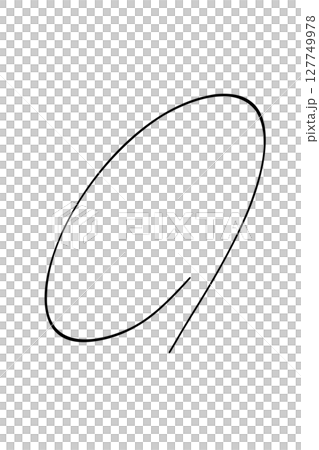 マーカーで書いた手書きのマル2 127749978