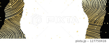 和紙風イラスト背景素材 127750416