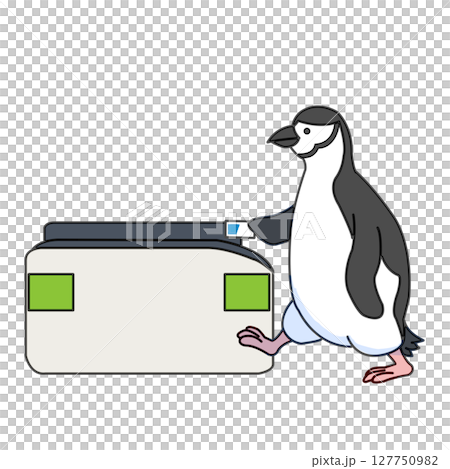 改札を通るペンギン 127750982