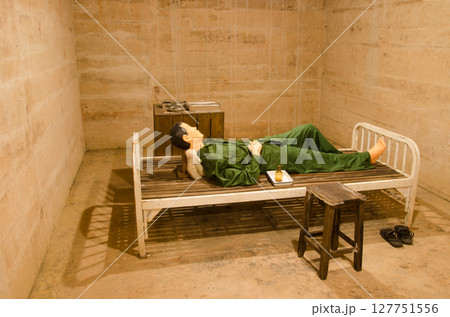 Dummy simulating a North Vietnamese soldier. Dummy simulating a North Vietnamese soldier. 127751556