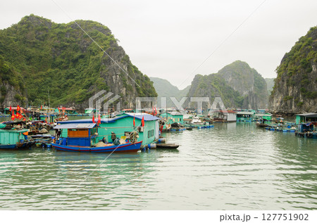 Floating fishing village. Floating fishing village. 127751902
