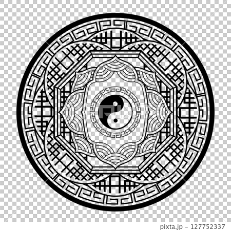 中華風模様 127752337