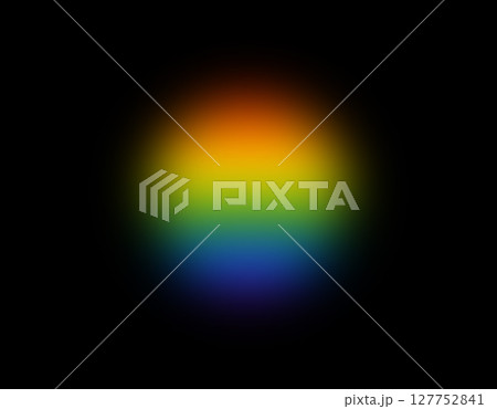 Abstract rainbow element with soft blur and grainy gradient, vibrant multicolored circular shapes 127752841