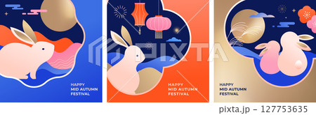 Happy Mid-Autumn Festival story and banner square templates Happy Mid-Autumn Festival story and banner square templates 127753635