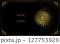 luxury gold invitation card with mandala ornament background 127753929