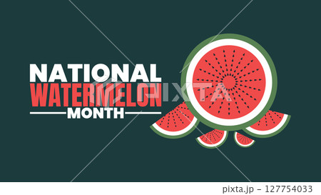 National Watermelon Month, Juicy, Sweet, and Perfect for Summer 127754033