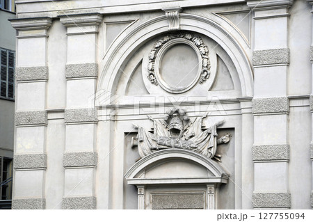 National Library biblioteca nazionale building Turin detail 127755094