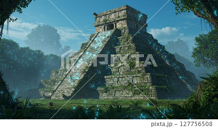 マヤ遺跡　チチェン・イッツァ神秘の発光体 127756508