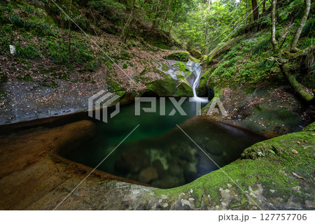 龍鎮神社にある龍鎮の滝(奈良県宇陀市) 龍鎮神社にある龍鎮の滝(奈良県宇陀市) 127757706