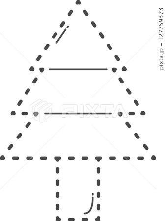Dotted christmas tree illustration. Dotted christmas tree illustration. 127759373