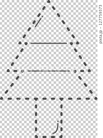 Dotted christmas tree illustration. Dotted christmas tree illustration. 127759373