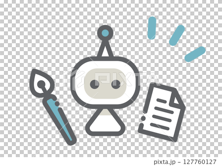 生成AIのアイコン風イメージイラスト シンプルでお洒落な線画イラスト 生成AIのアイコン風イメージイラスト シンプルでお洒落な線画イラスト 127760127