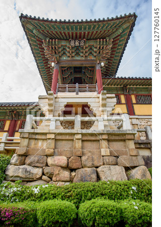 Bulguksa Buddhist temple, UNESCO World Heritage Site in Gyeongju, South Korea Bulguksa Buddhist temple, UNESCO World Heritage Site in Gyeongju, South Korea 127760145
