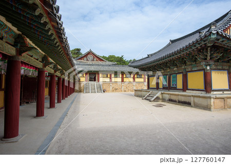 Bulguksa Buddhist temple, UNESCO World Heritage Site in Gyeongju, South Korea 127760147