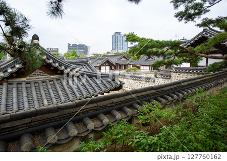 Namsangol Hanok Village traditional public park in Seoul, capital of South Korea Namsangol Hanok Village traditional public park in Seoul, capital of South Korea 127760162