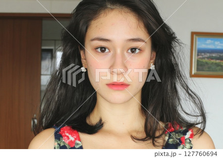 portrait of a beautiful asian woman portrait of a beautiful asian woman 127760694