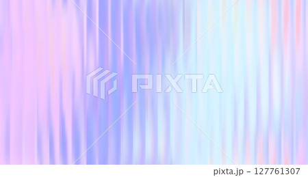 Vector Abstract Colorful Blurred Holographic Gradient background. Vertical Ribbed glass texture. Pastel bg. 127761307