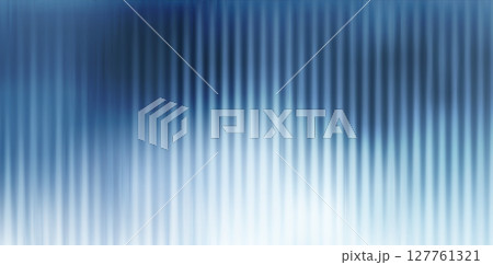 Vector Gray Blurred Glass Gradient background. Vertical Ribbed glass texture. Abstract bg. 127761321