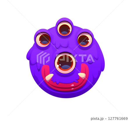 Strange monster character cartoon font letter O. Strange fantasy scarecrow typeset element, spooky horror monster character vector font sign. Crazy bugaboo, creature English alphabet symbol 127761669