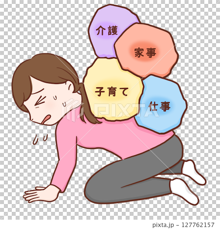 疲憊的女人（彩色） 127762157