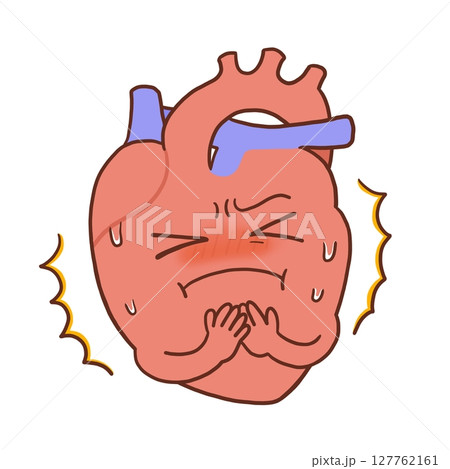 苦しそうな心臓(カラー1) 苦しそうな心臓(カラー1) 127762161