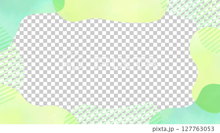Watercolor style refreshing fluid shape frame Watercolor style refreshing fluid shape frame 127763053