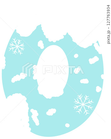 Drawing of numbers in winter style zeros to nine 127763934