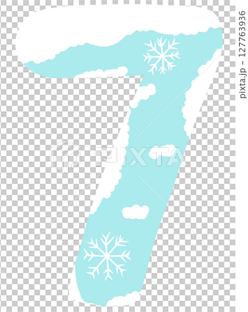 Drawing of numbers in winter style zeros to nine Drawing of numbers in winter style zeros to nine 127763936